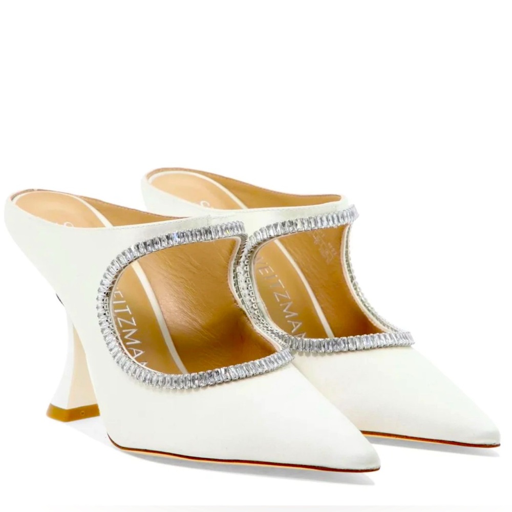 Stuart Weitzman XCURVE CRYSTAL 100 MULES